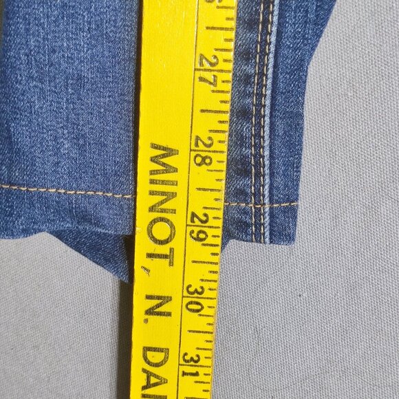 Buffalo jeans high rise straight leg women's size 12 medium washed denim blue - Picture 12 of 14